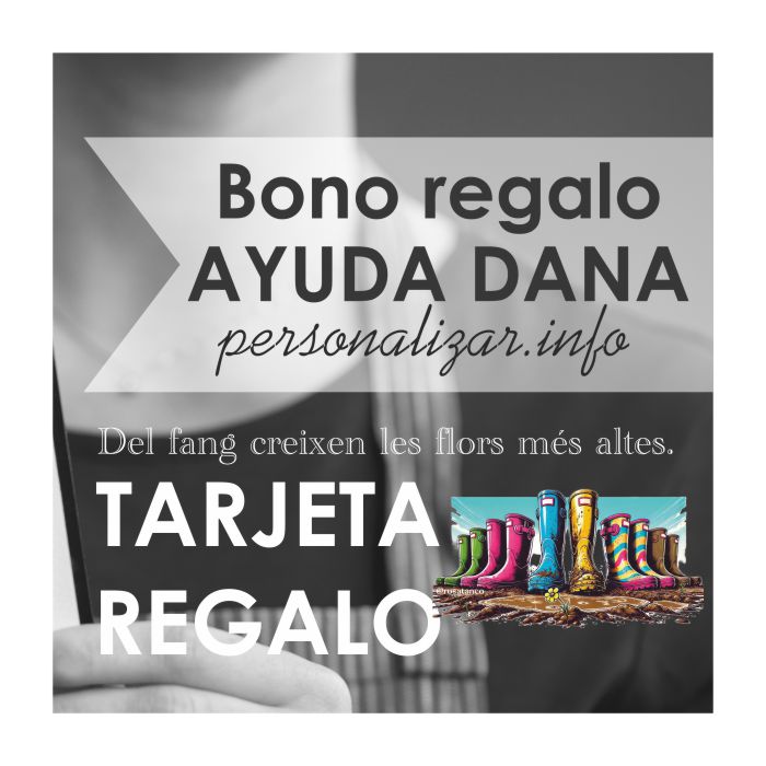 Tarjeta Regalo Solidario Dana. Calendario 'Del fang creixen les flors més altes'