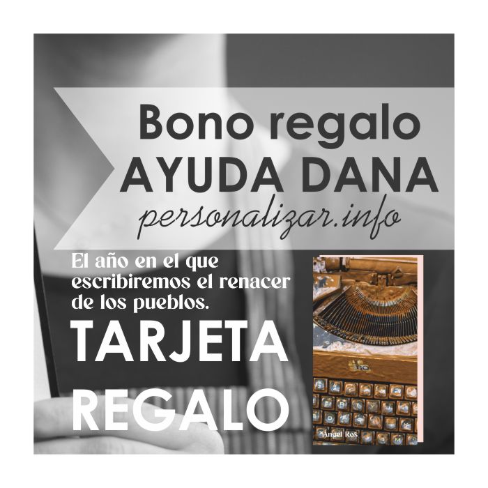 Tarjeta Regalo Solidario Dana. Calendario 'El año en el que escribiremos el renacer de los pueblos' 