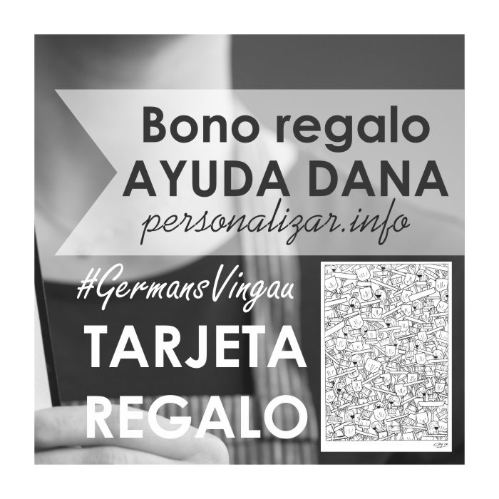 Tarjeta Regalo Solidario Dana. Calendario 'Germans Vingau'