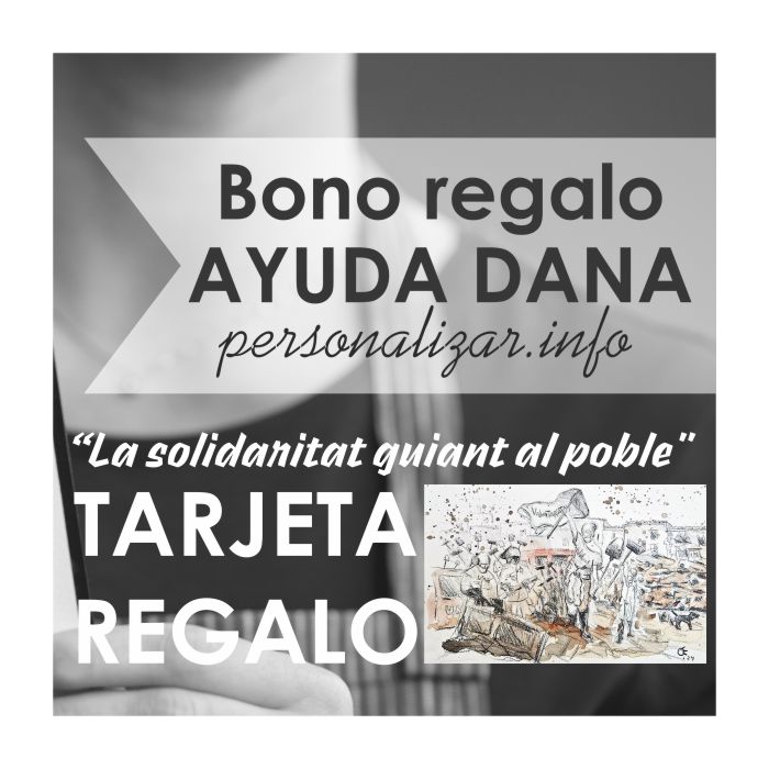 Tarjeta Regalo Solidario Dana. Calendario 'La solidaritat guiant al poble'