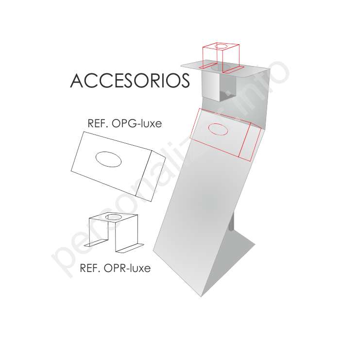 SOPORTE PARA DISPENSADOR DE GEL PORTÁTIL - MODELO PREMIUM
