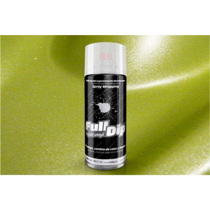 Full dip spray amarillo metalizado 