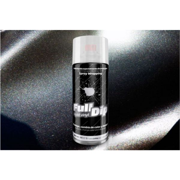 Full dip spray negro metalizado 